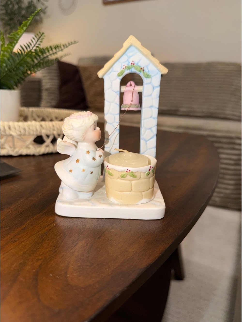Bear by Wishing Well Candle Holder